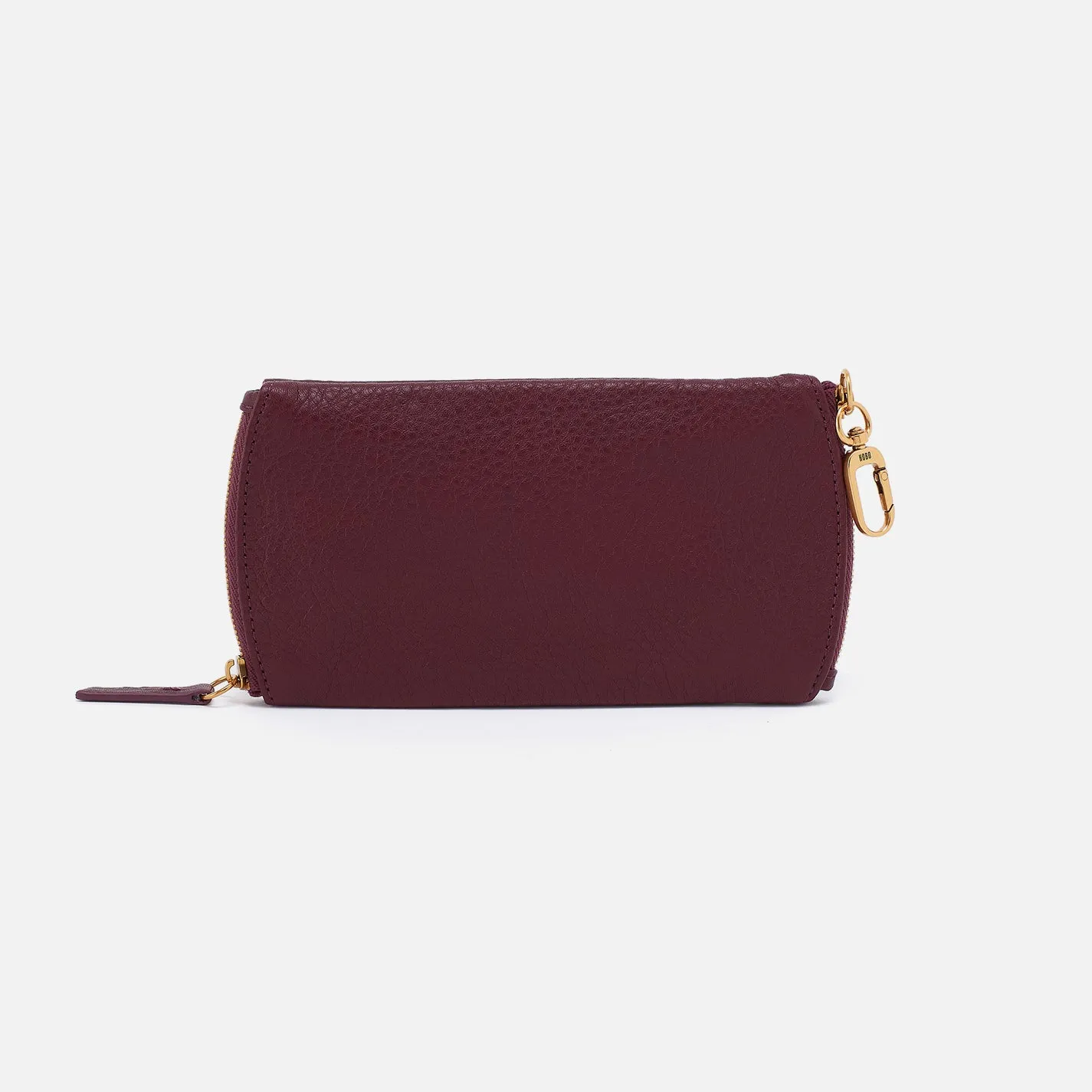 Spark Double Eyeglass Case in Pebbled Leather - Mulberry Glaze sold by HOBO