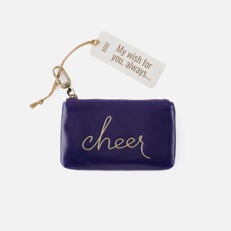Sentiment Pouch in Polished Leather - Winter Violet sold by HOBO