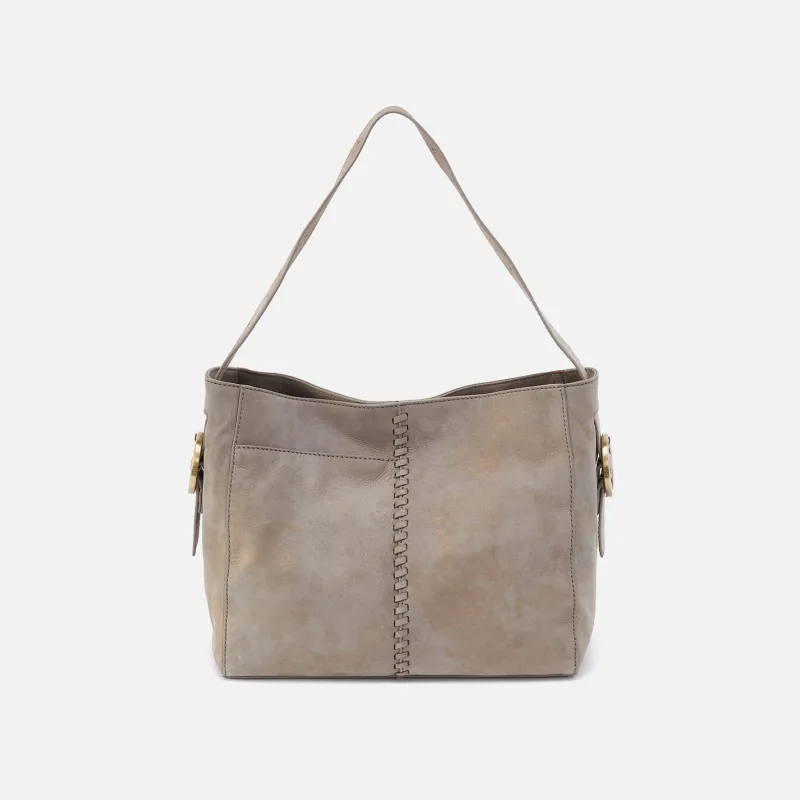 Render Shoulder Bag in Nubuck Leather - Golden Granite made by HOBO