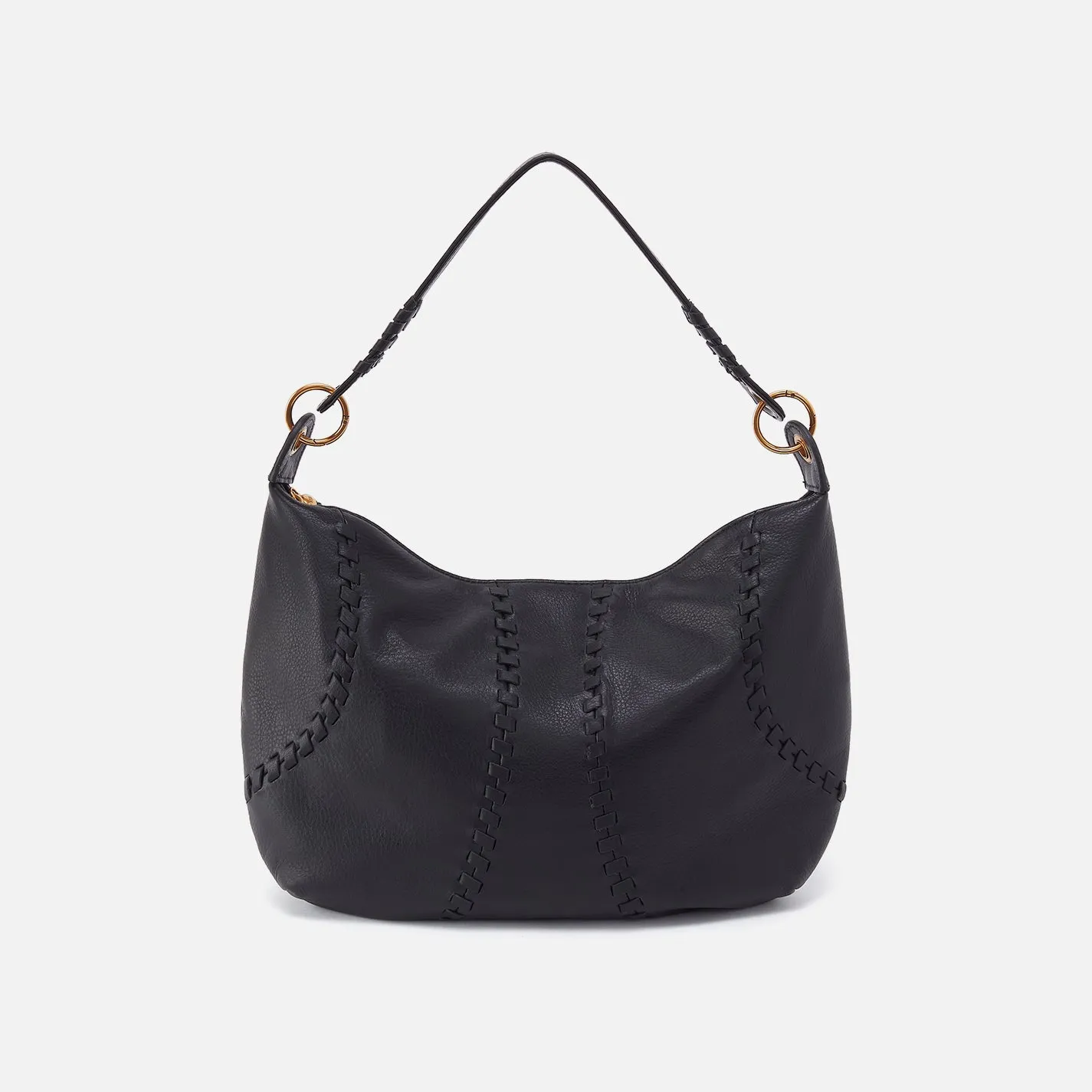 Opal Shoulder In Pebbled Leather - Black sold by HOBO product image thumbnail 5