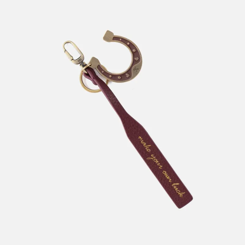 Love & Luck Charm in Pebbled Leather - Mulberry Glaze sold by HOBO