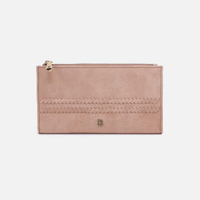 Jill Large Bifold Wallet in Buffed Leather - Hazel made by HOBO