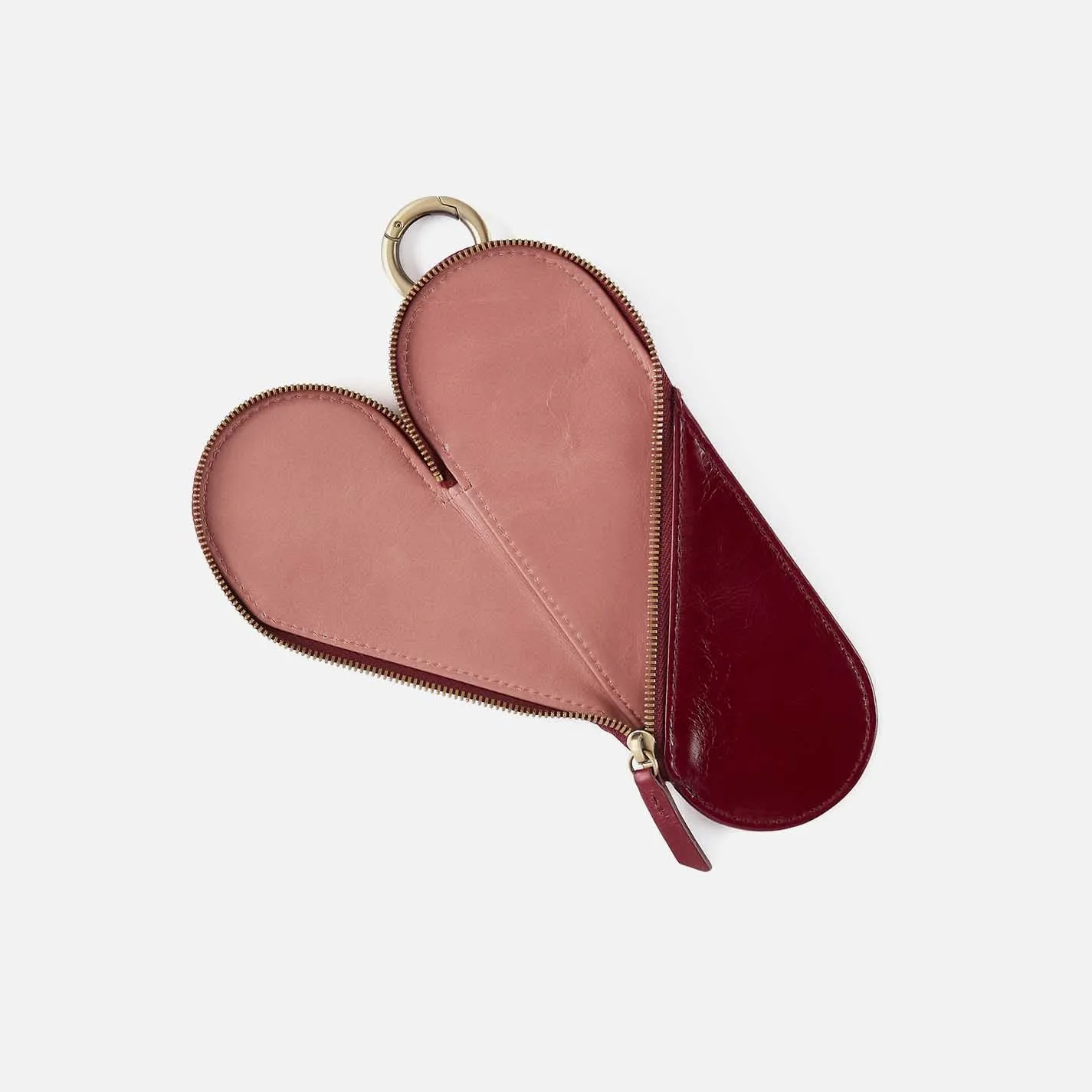 Heart Pencil Case in Polished Leather - Saddleberry sold by HOBO product image thumbnail 2