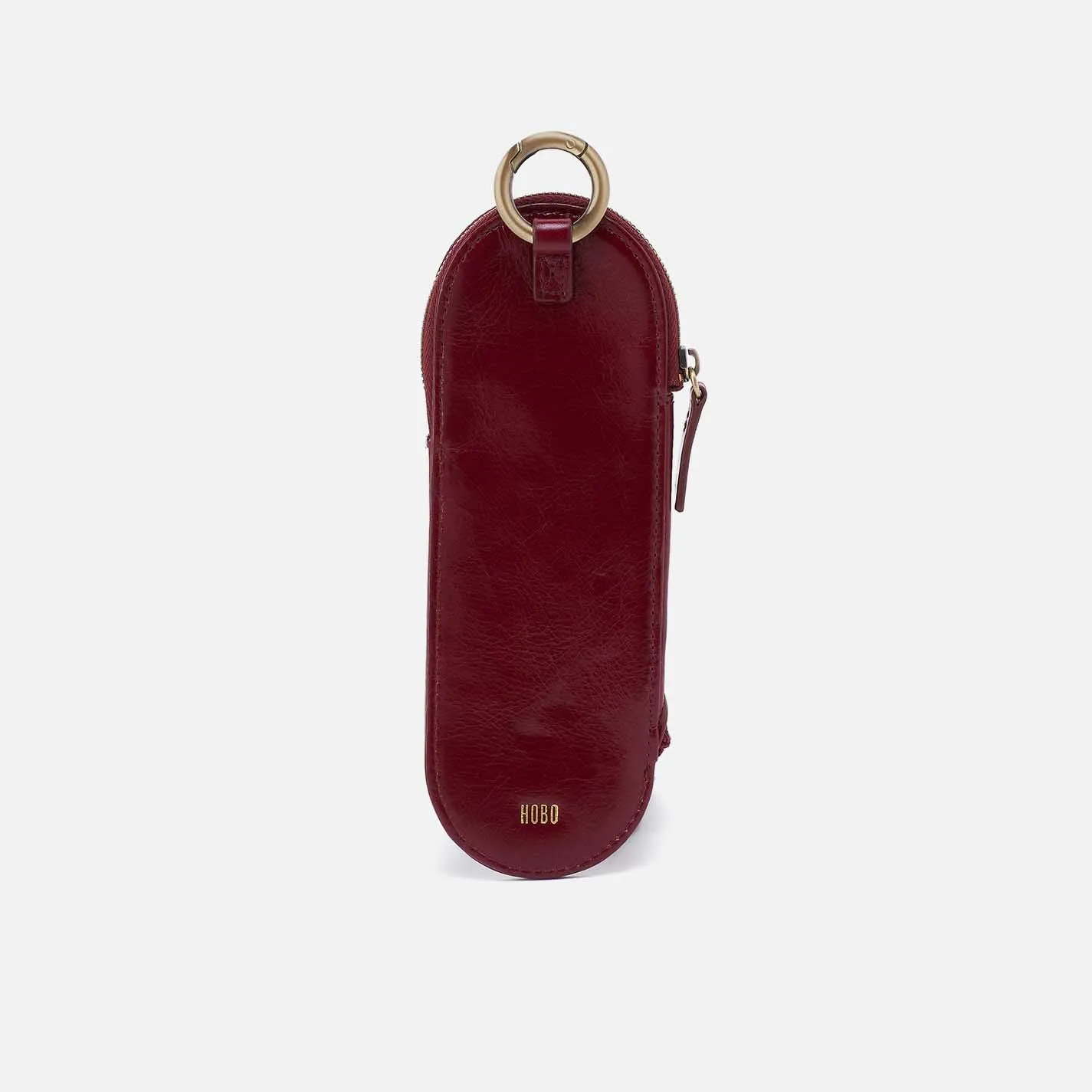 Heart Pencil Case in Polished Leather - Saddleberry sold by HOBO product image thumbnail 3