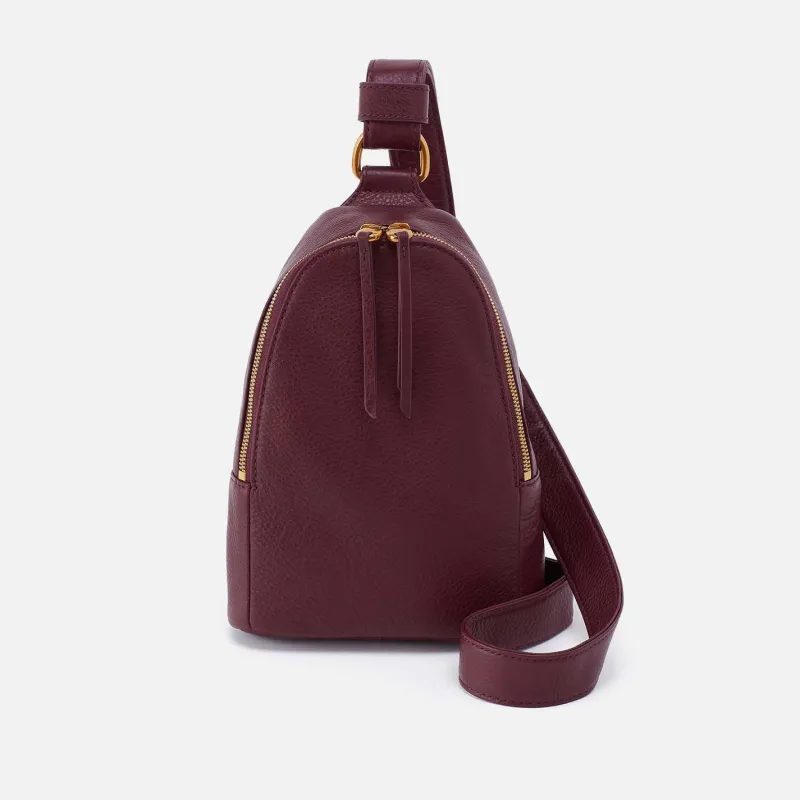 Fern Sling in Pebbled Leather - Mulberry Glaze sold by HOBO