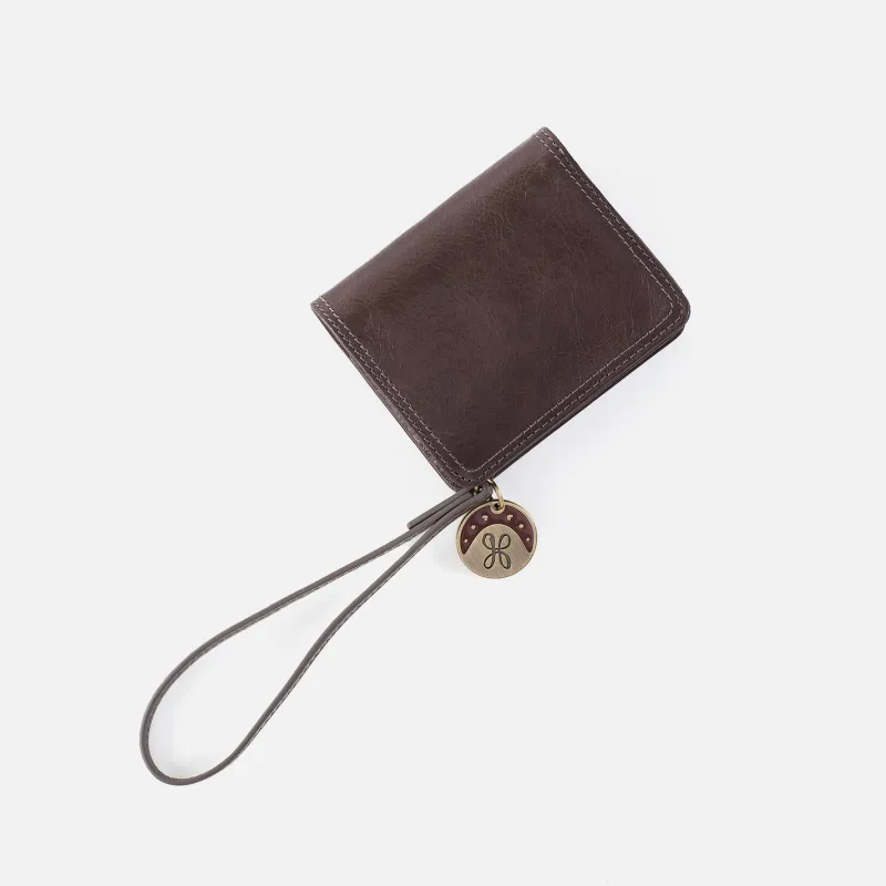 Coin Wristlet Wallet in Polished Leather - Hearthstone sold by HOBO