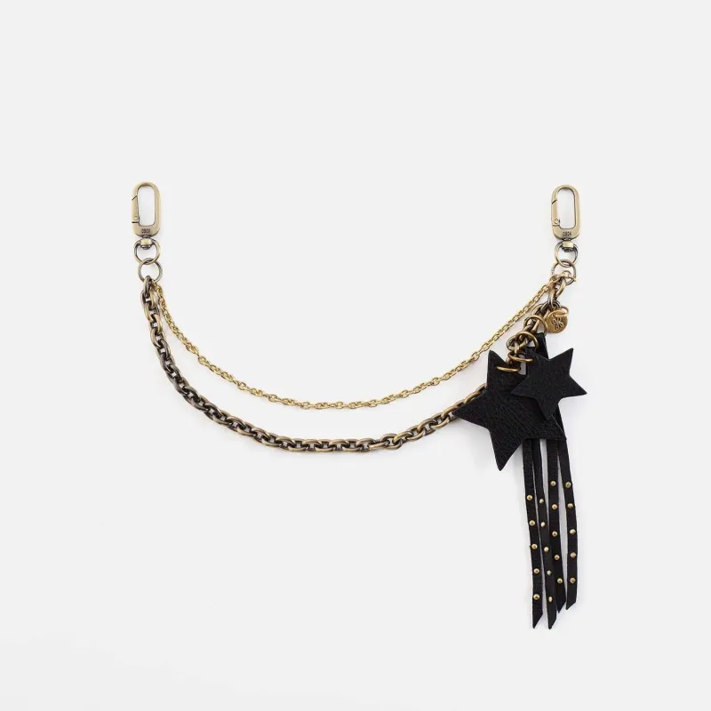 Black Star Swag in Pebbled Leather - Black sold by HOBO