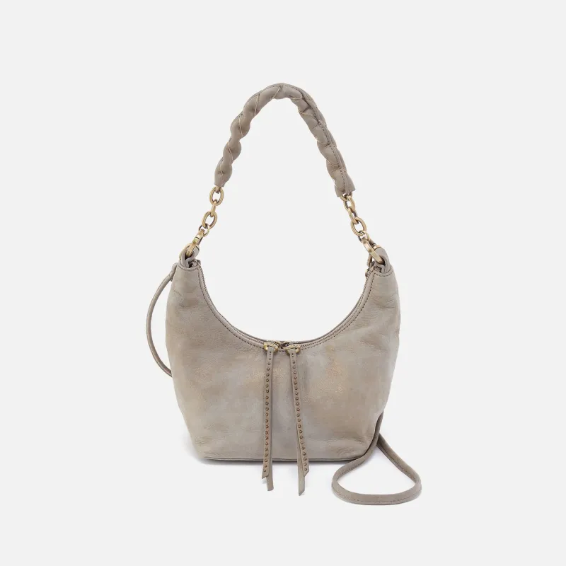 Astrid Small Crossbody in Nubuck Leather - Golden Granite made by HOBO