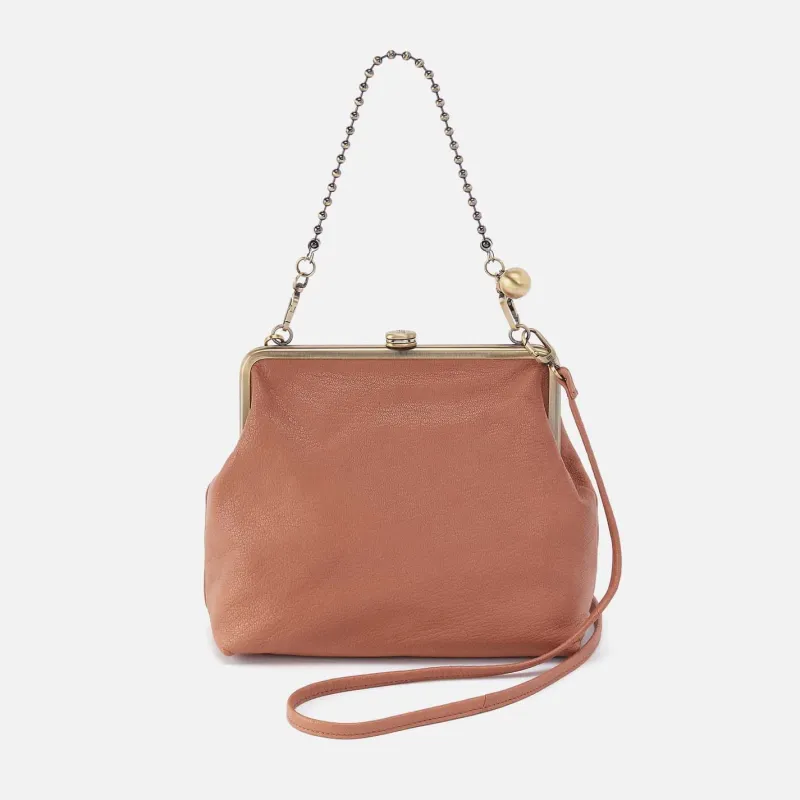 Amelia Crossbody in Micrograin Leather - Glazed Donut sold by HOBO