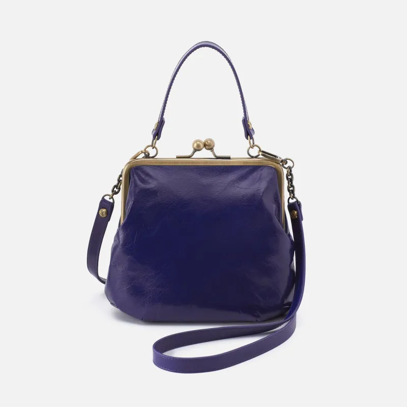 Alba Crossbody in Polished Leather - Winter Violet sold by HOBO