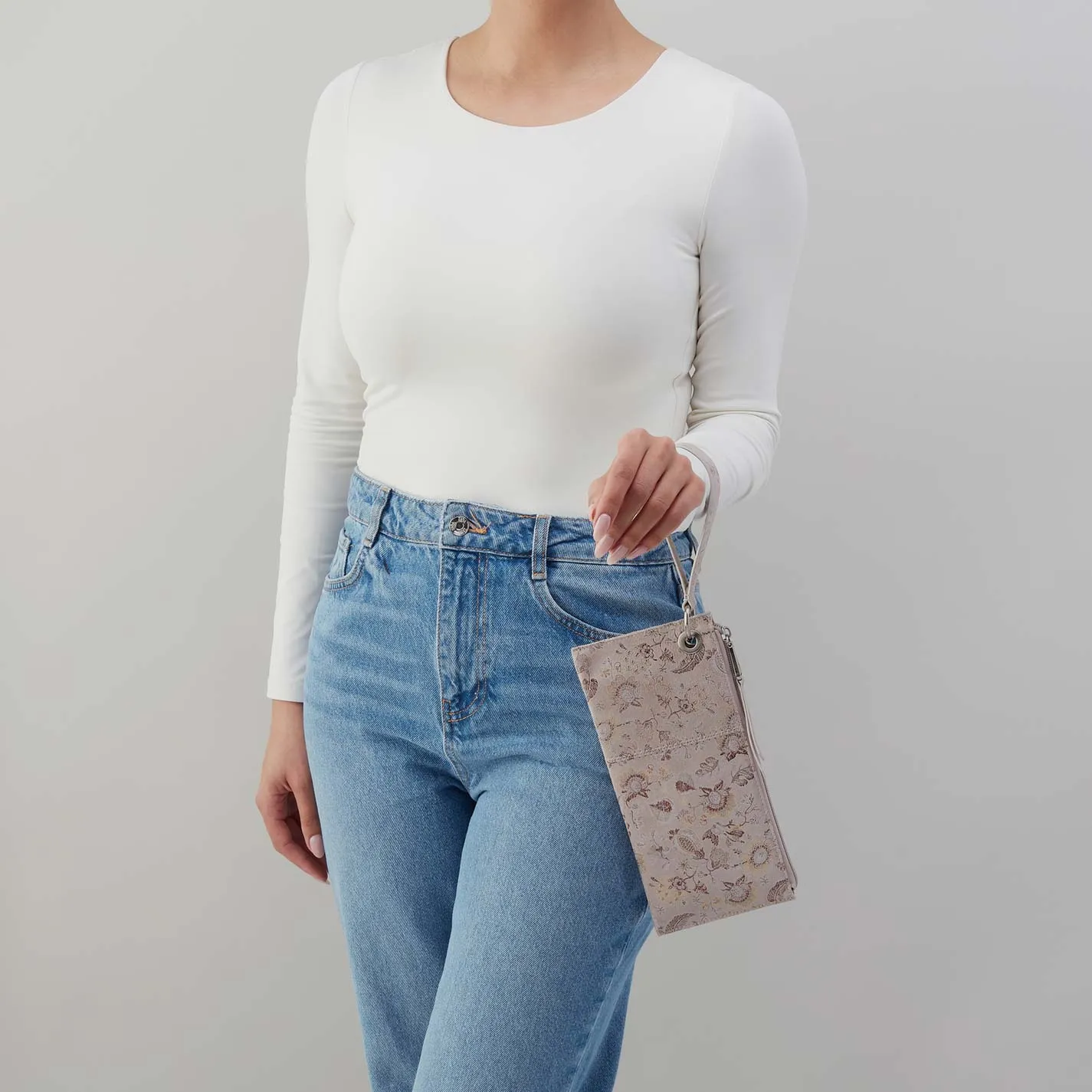 Vida Wristlet in Printed Leather - Mystic Bloom sold by HOBO product image thumbnail 2