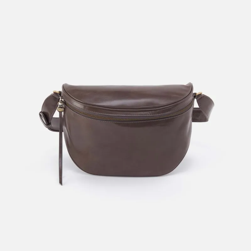 Juno Belt Bag in Polished Leather - Hearthstone sold by HOBO