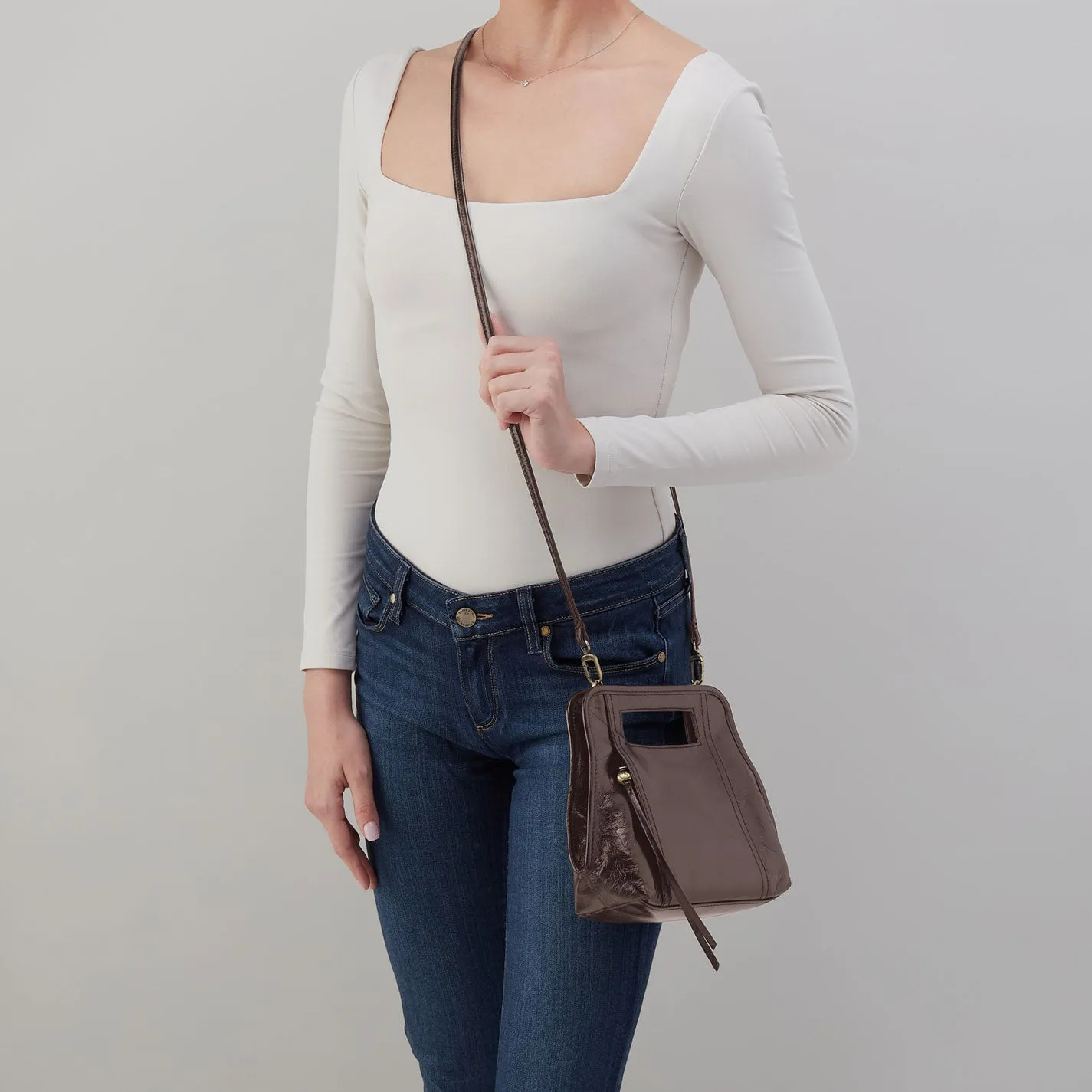 Ace Crossbody in Polished Leather - Hearthstone sold by HOBO product image thumbnail 3