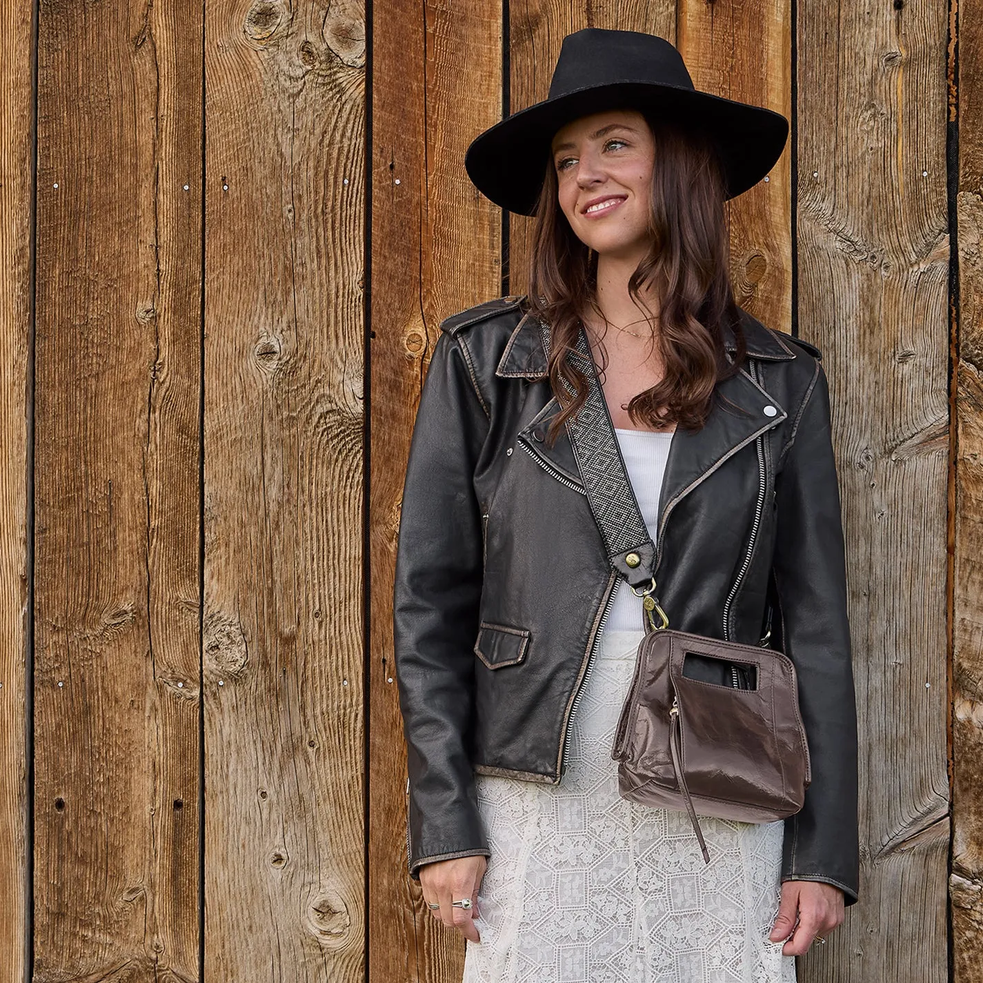 Ace Crossbody in Polished Leather - Hearthstone sold by HOBO product image thumbnail 2