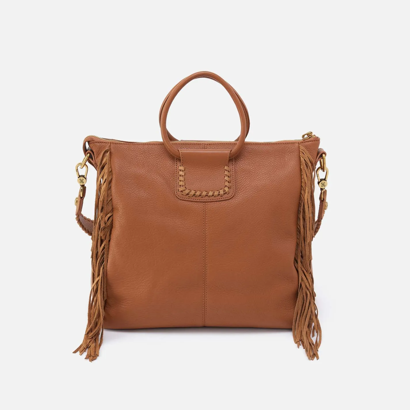 Sheila Large Satchel in Pebbled Leather - Warm Honey sold by HOBO product image thumbnail 5