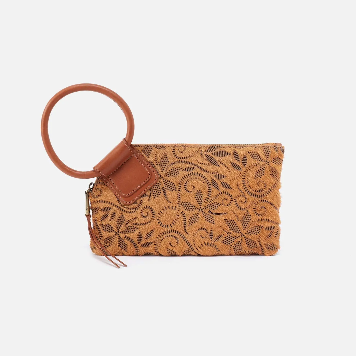 Sable Wristlet in Hair-On Leather - Harvest Wheat Hair-On sold by HOBO