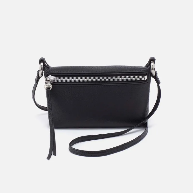 Run About Crossbody in Pebbled Leather - Black sold by HOBO