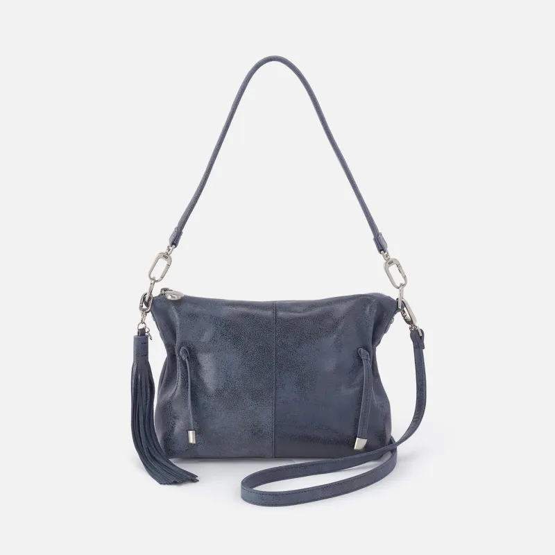 Kori Crossbody in Buffed Leather - Indigo Sky made by HOBO