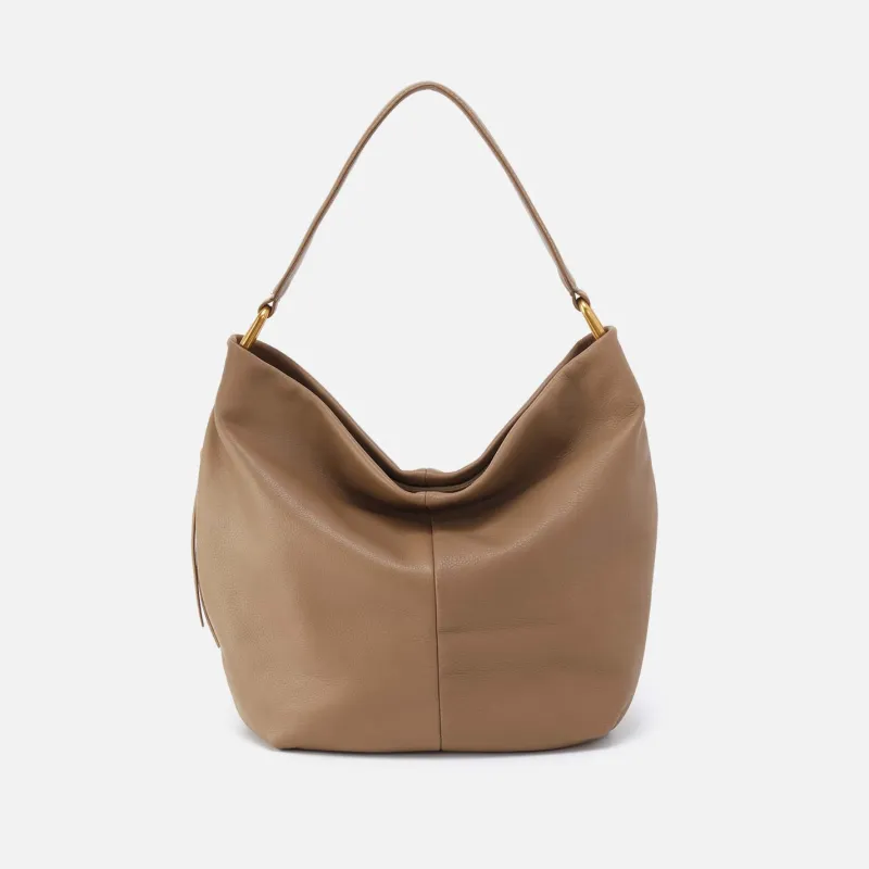 Harley Hobo in Pebbled Leather - Cedar Sagebrush sold by HOBO