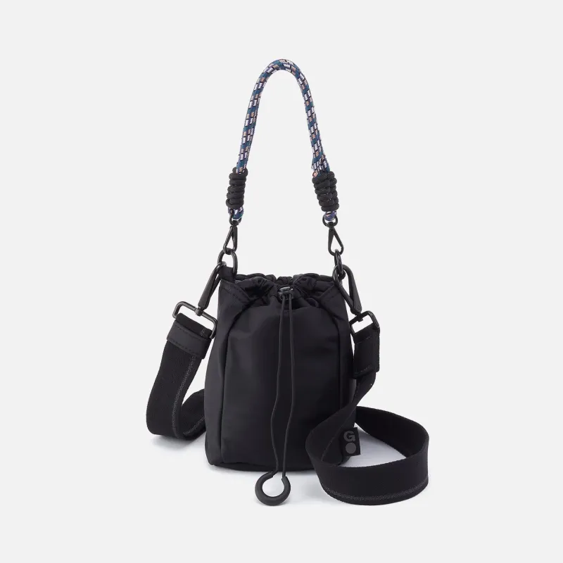 QUICK CINCH CROSSBODY in CaRefiber recycled nylon - Jet sold by HOBO