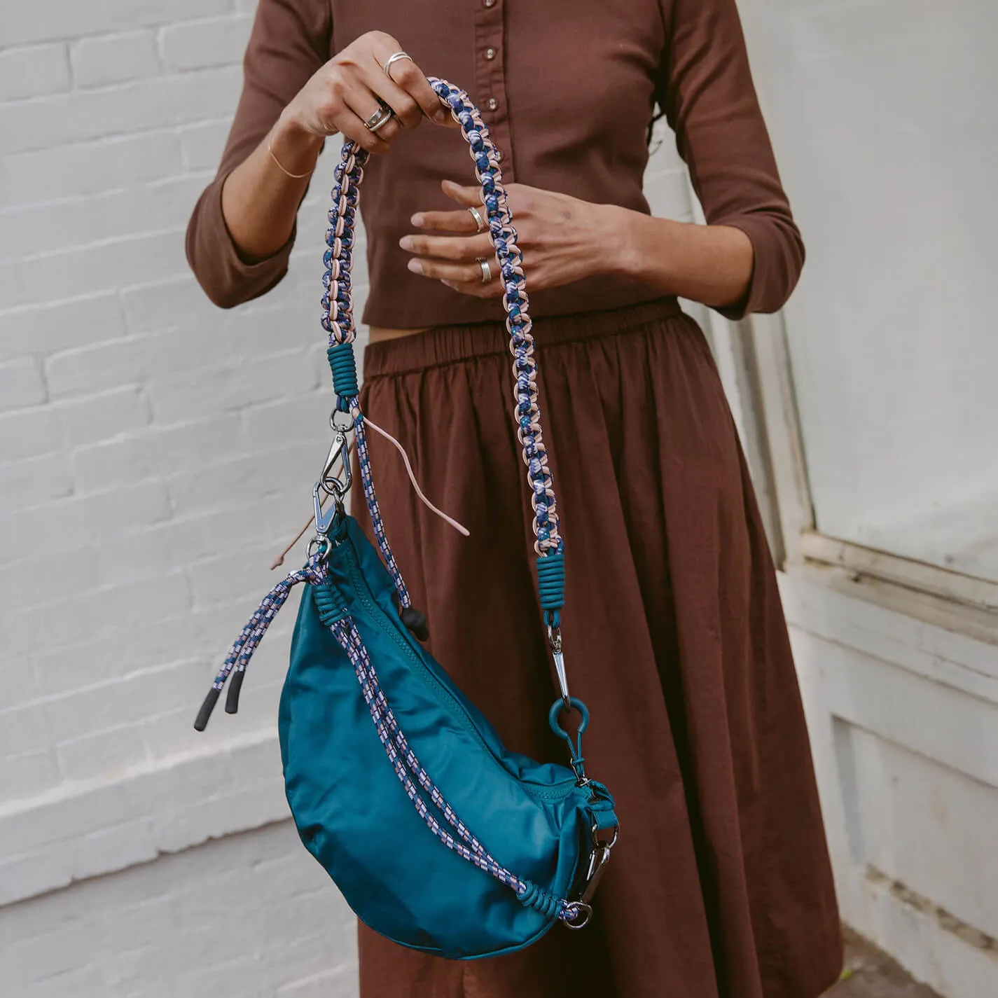 GO-TIME Strap in Poly nylon cording - Teal Multi sold by HOBO product image thumbnail 2