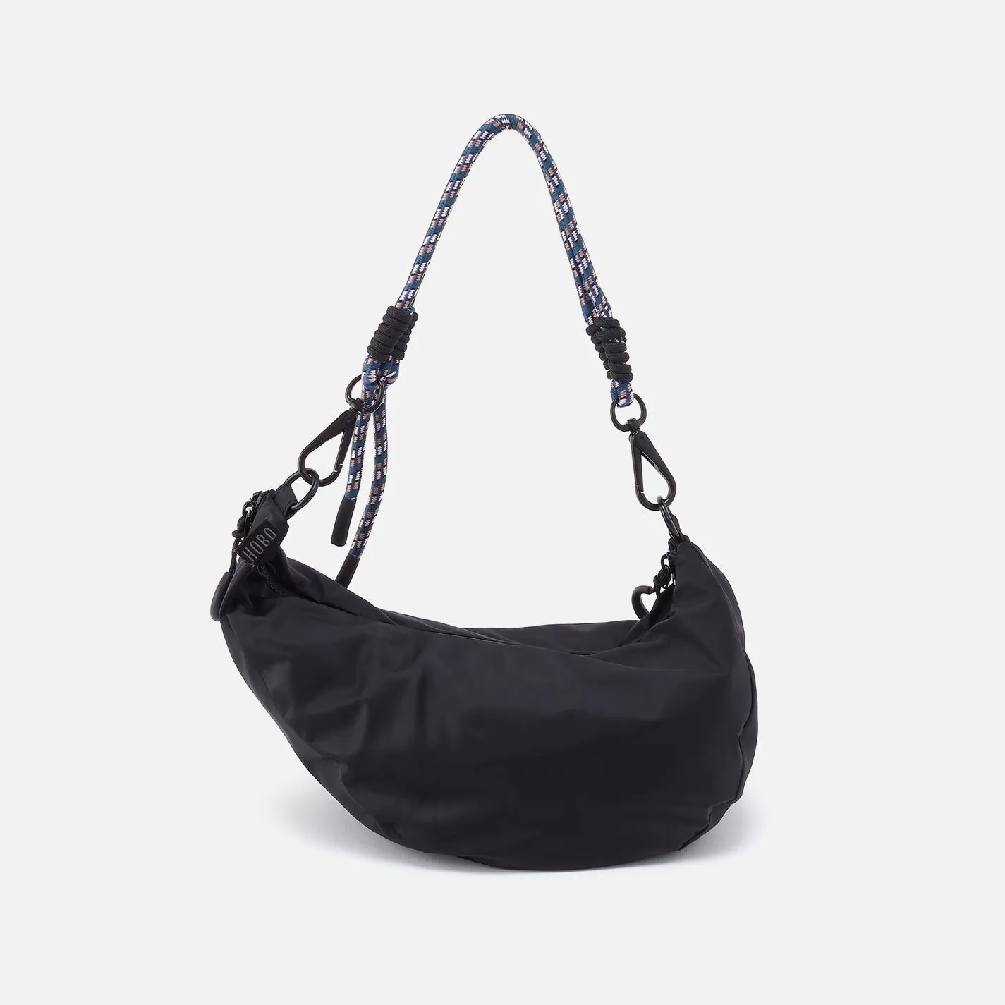 GO FOR IT Sling Crossbody in CaRefiber recycled nylon - Jet sold by HOBO product image thumbnail 3