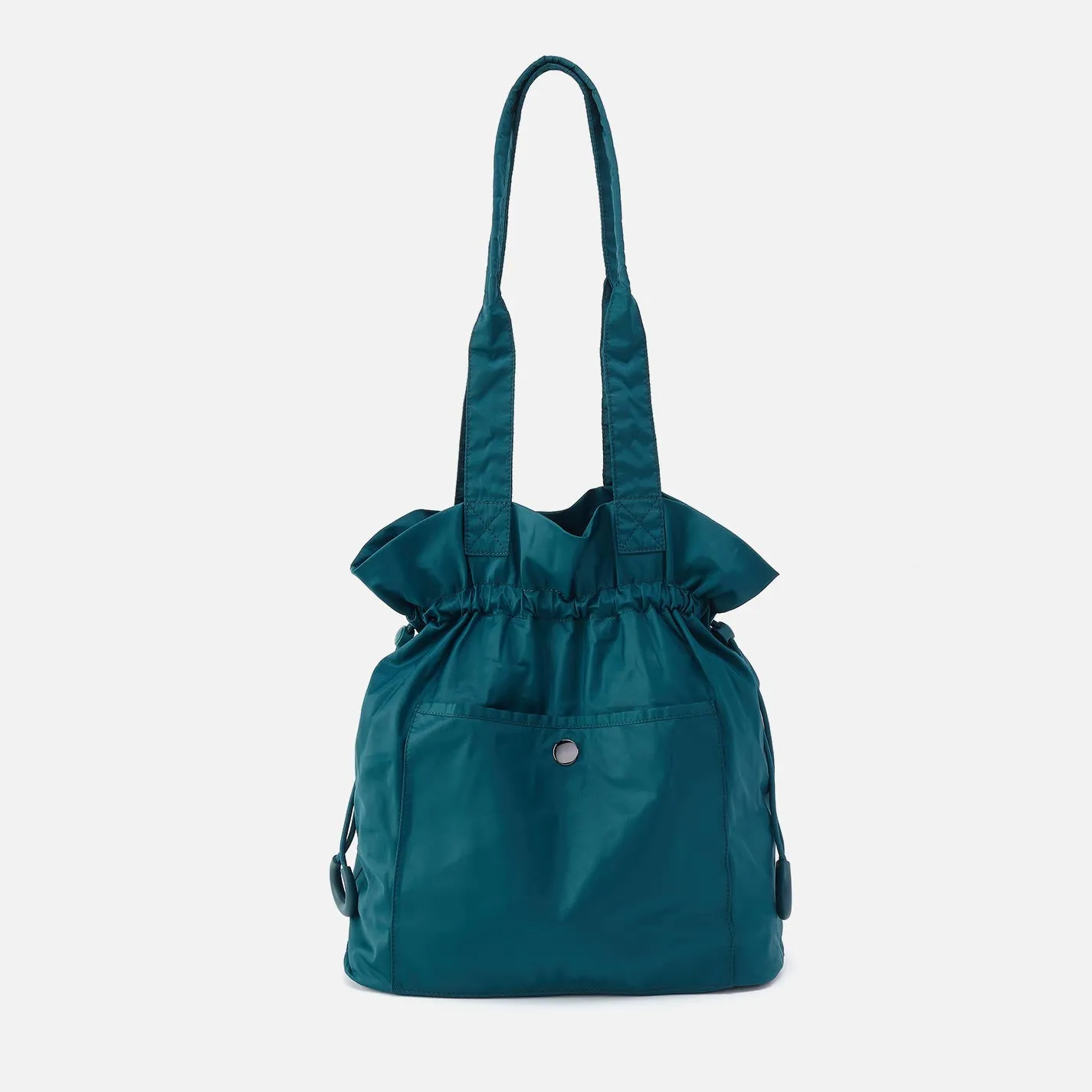 EASY DRAW Tote in CaRefiber recycled nylon - Teal sold by HOBO product image thumbnail 4