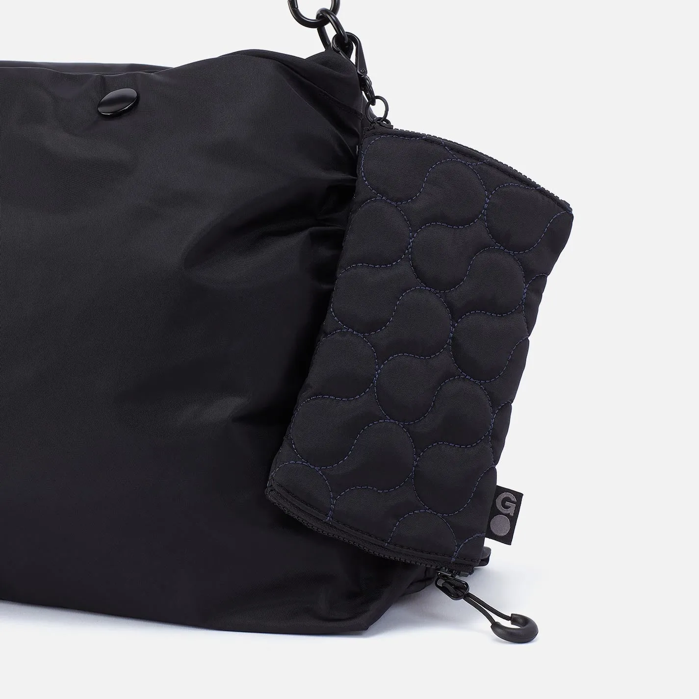 DOUBLE VISION Quilted Clip Eyewear Organizer in CaRefiber recycled nylon - Teal sold by HOBO product image thumbnail 4