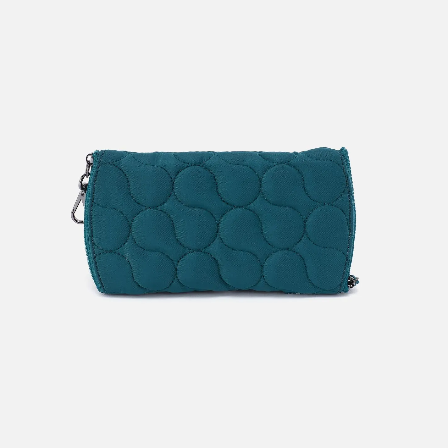 DOUBLE VISION Quilted Clip Eyewear Organizer in CaRefiber recycled nylon - Teal sold by HOBO product image thumbnail 2
