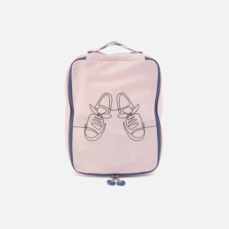 SET TO GO Shoe Packing Cube in CaRefiber recycled nylon - Lotus sold by HOBO