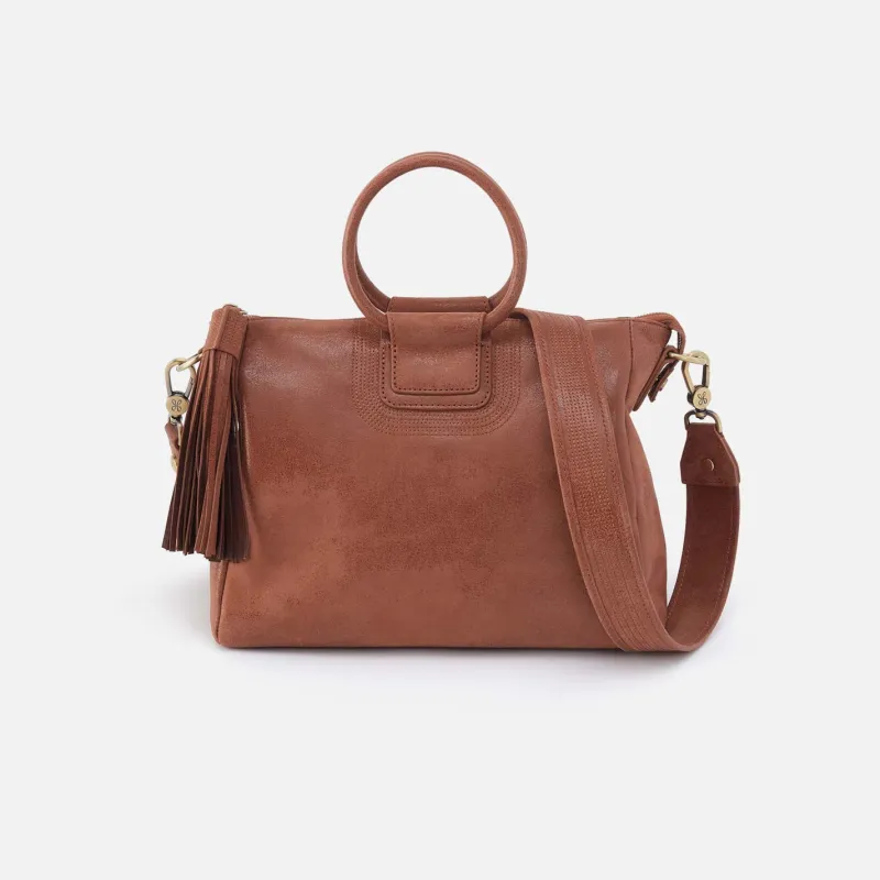 Sheila Medium Satchel in Buffed Leather - Burnished Saddle sold by HOBO