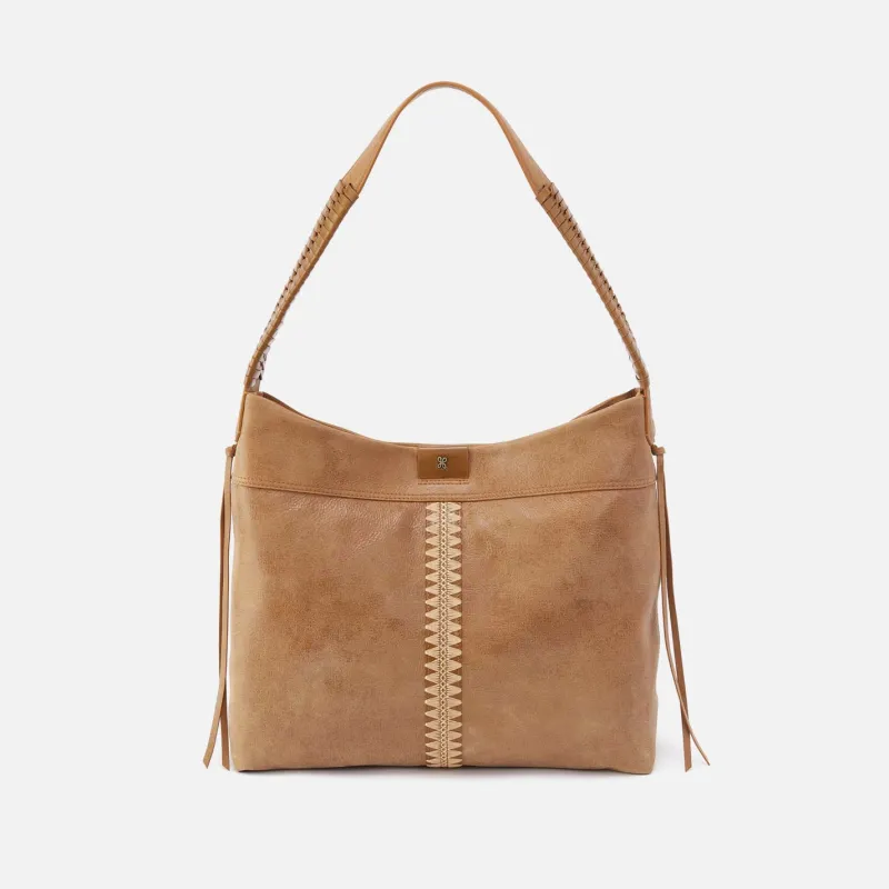 Romy Hobo in Buffed Leather - Whiskey sold by HOBO