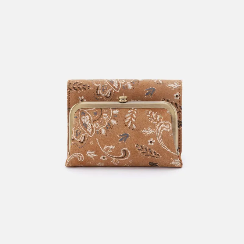 Robin Compact Wallet in Printed Leather - Country Road Bloom made by HOBO