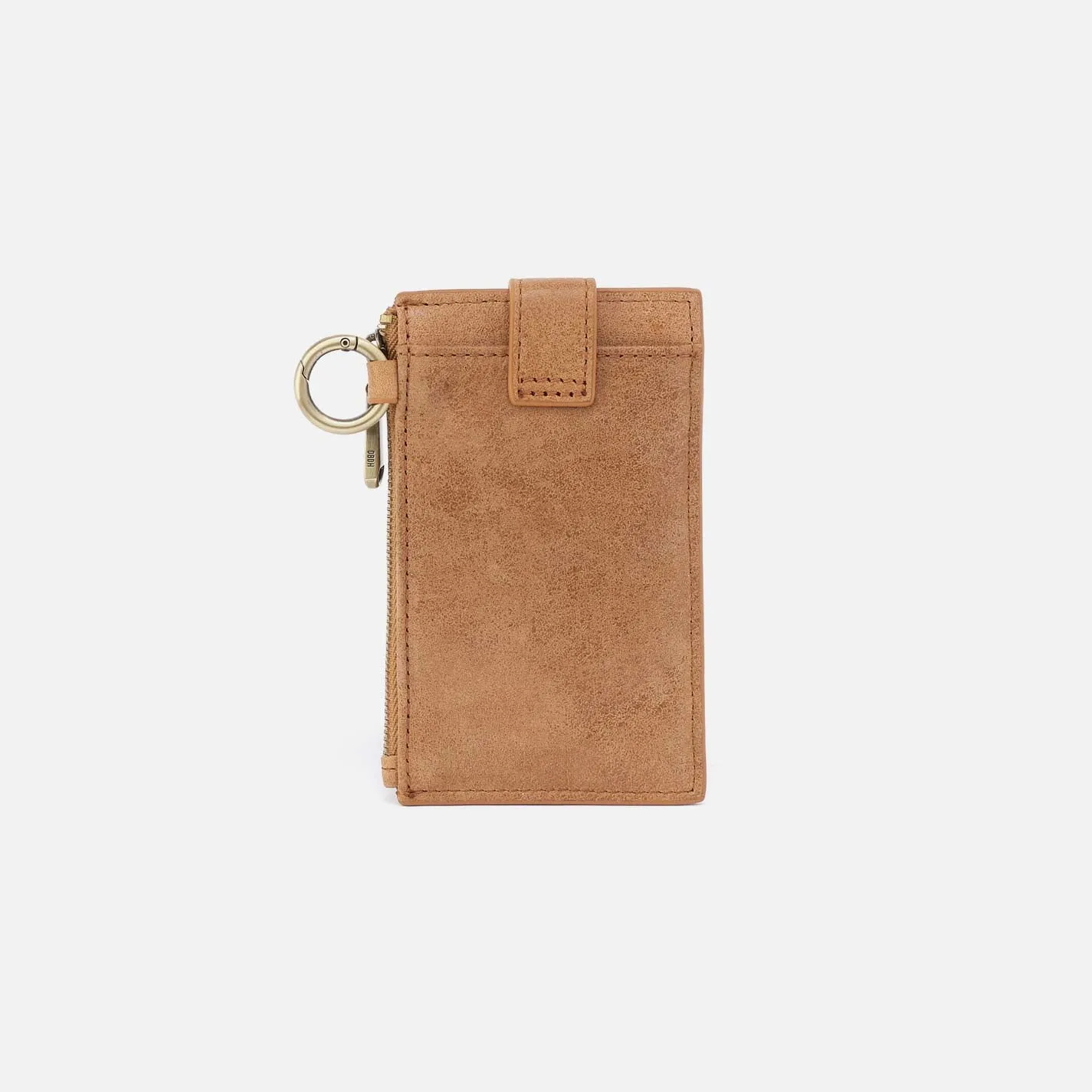 Ring Credit Card Wristlet In Buffed Leather - Whiskey sold by HOBO product image thumbnail 3