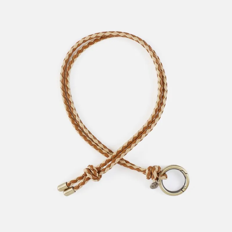 Lasso Lanyard Fob in Polished Leather - Truffle sold by HOBO