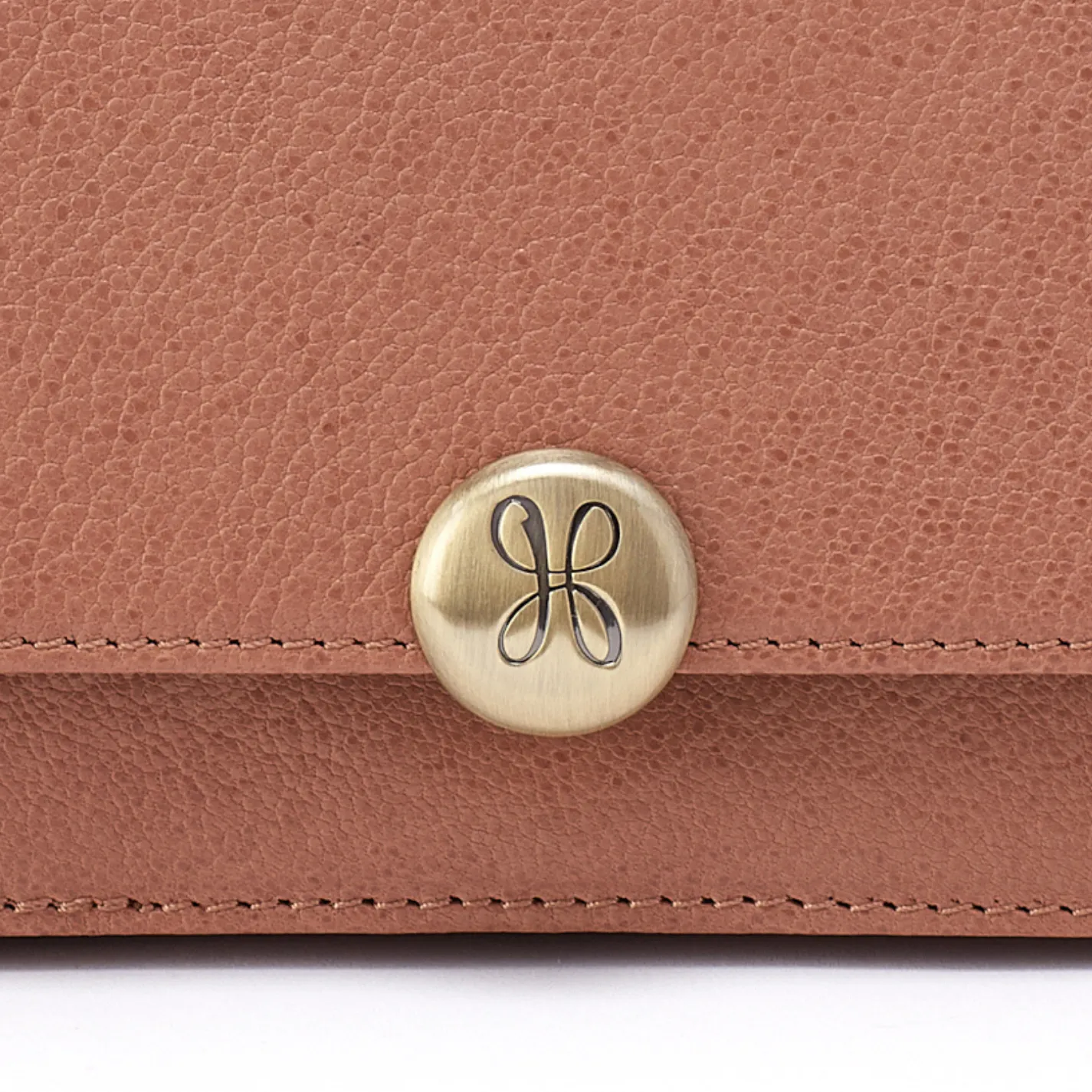 Hutton Small Wallet in Micrograin Leather - Glazed Donut sold by HOBO product image thumbnail 2