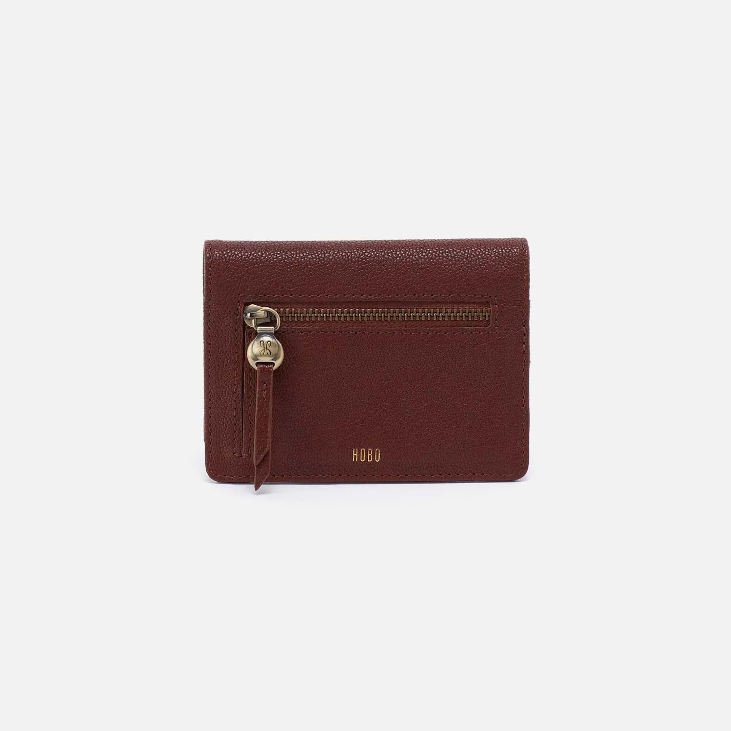 Hutton Small Wallet in Micrograin Leather - Brown Bear sold by HOBO product image thumbnail 4