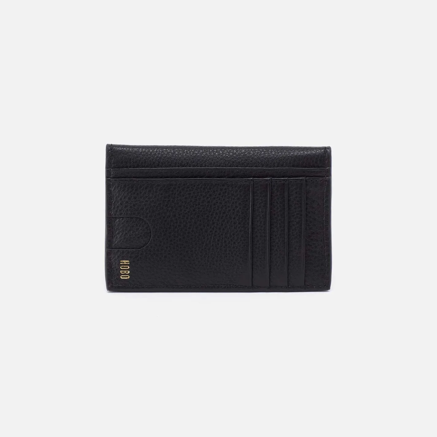 Goldie Card Case in Pebbled Leather - Black sold by HOBO product image thumbnail 3