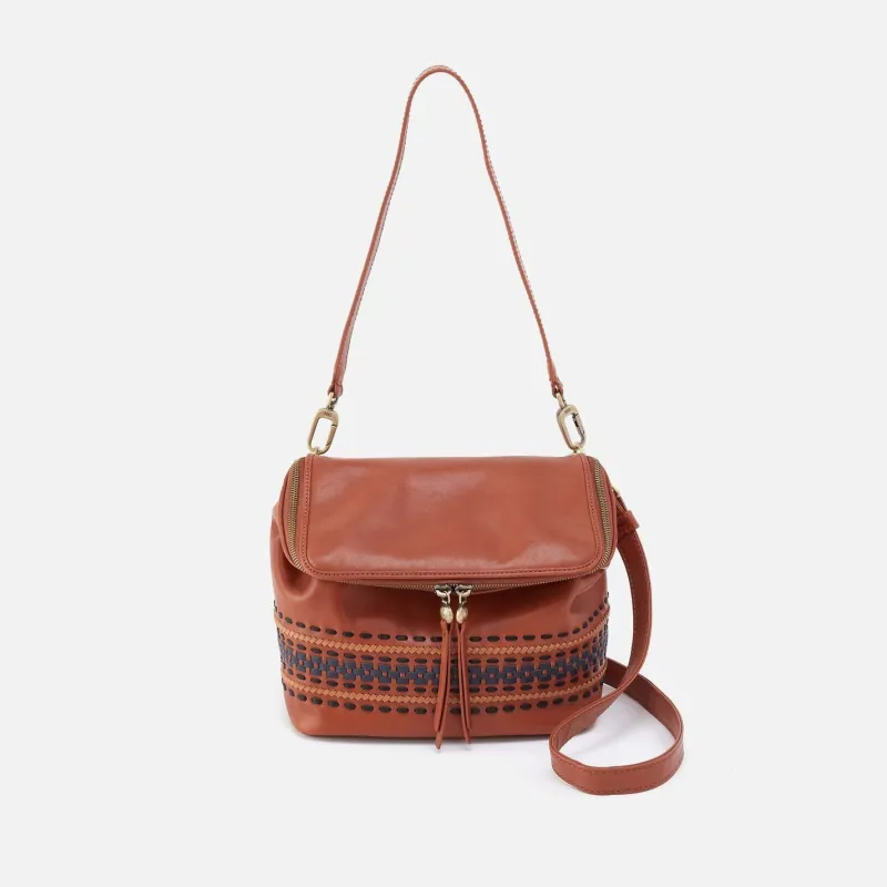 Fernwell Medium Crossbody in Smooth Leather with Multi Stitch - Timberline made by HOBO
