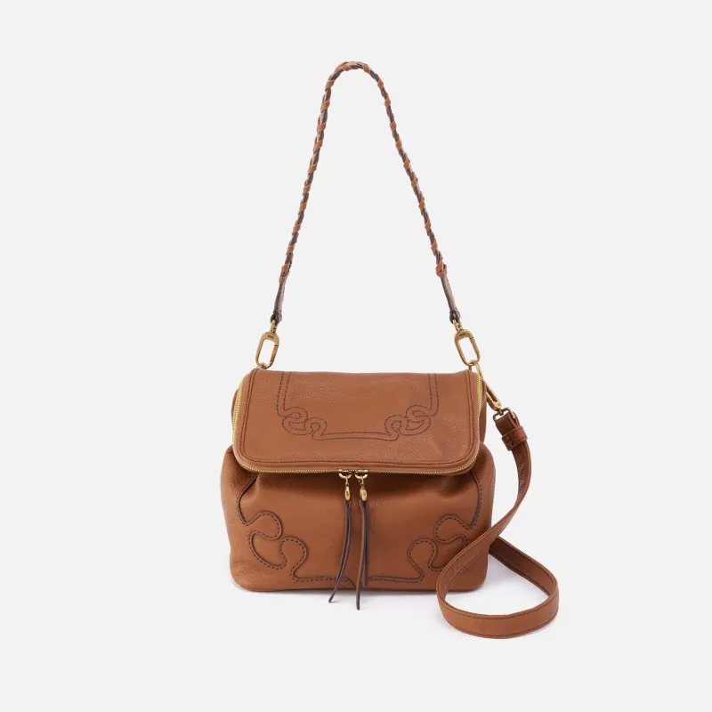 Fernwell Medium Crossbody in Pebbled Leather - Warm Honey made by HOBO