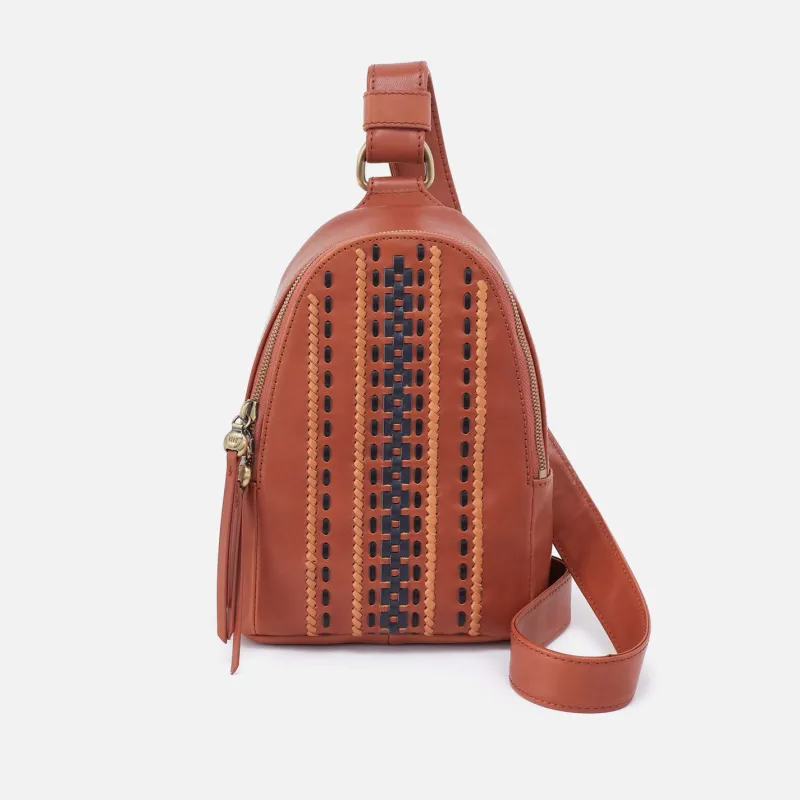 Fern Sling in Smooth Leather with Multi Stitch - Timberline sold by HOBO