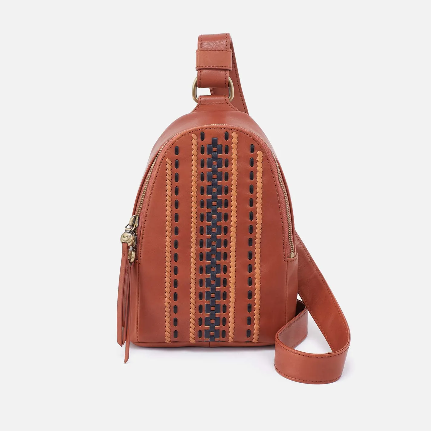 Fern Sling in Smooth Leather with Multi Stitch - Timberline sold by HOBO