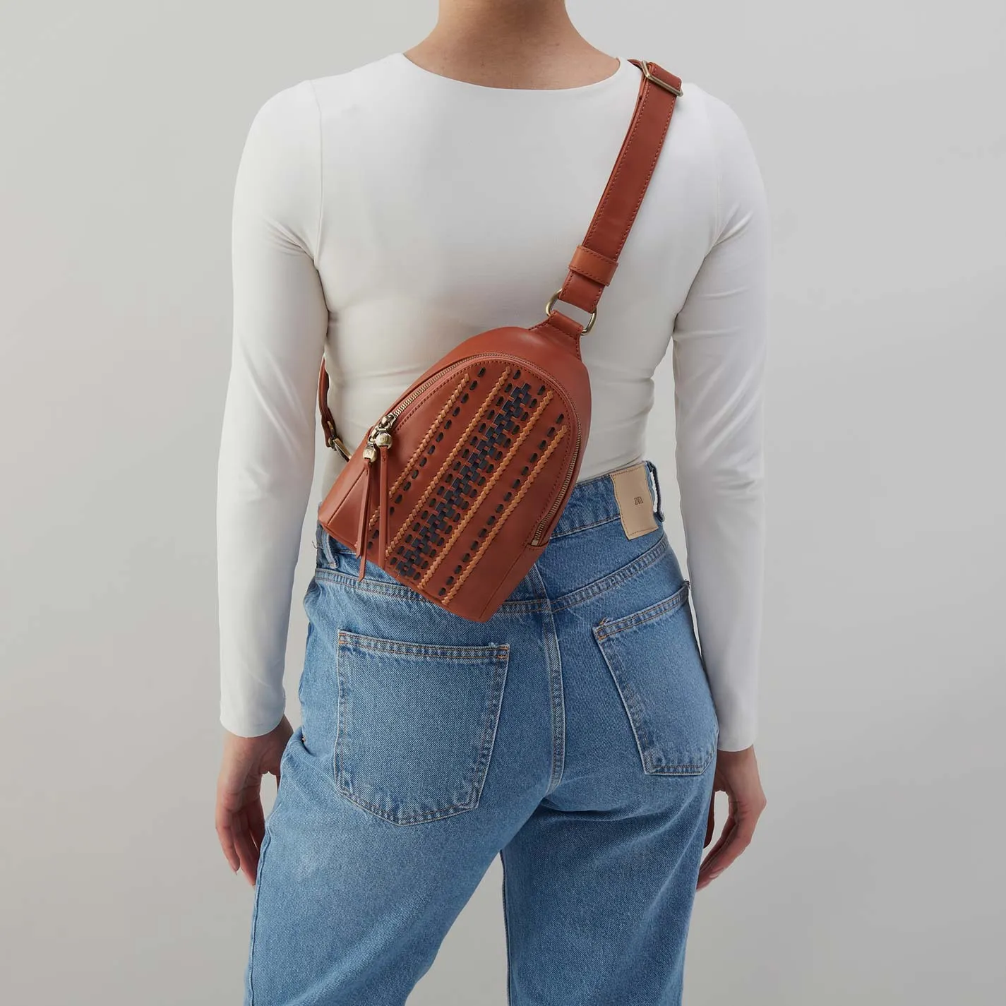 Fern Sling in Smooth Leather with Multi Stitch - Timberline sold by HOBO product image thumbnail 5