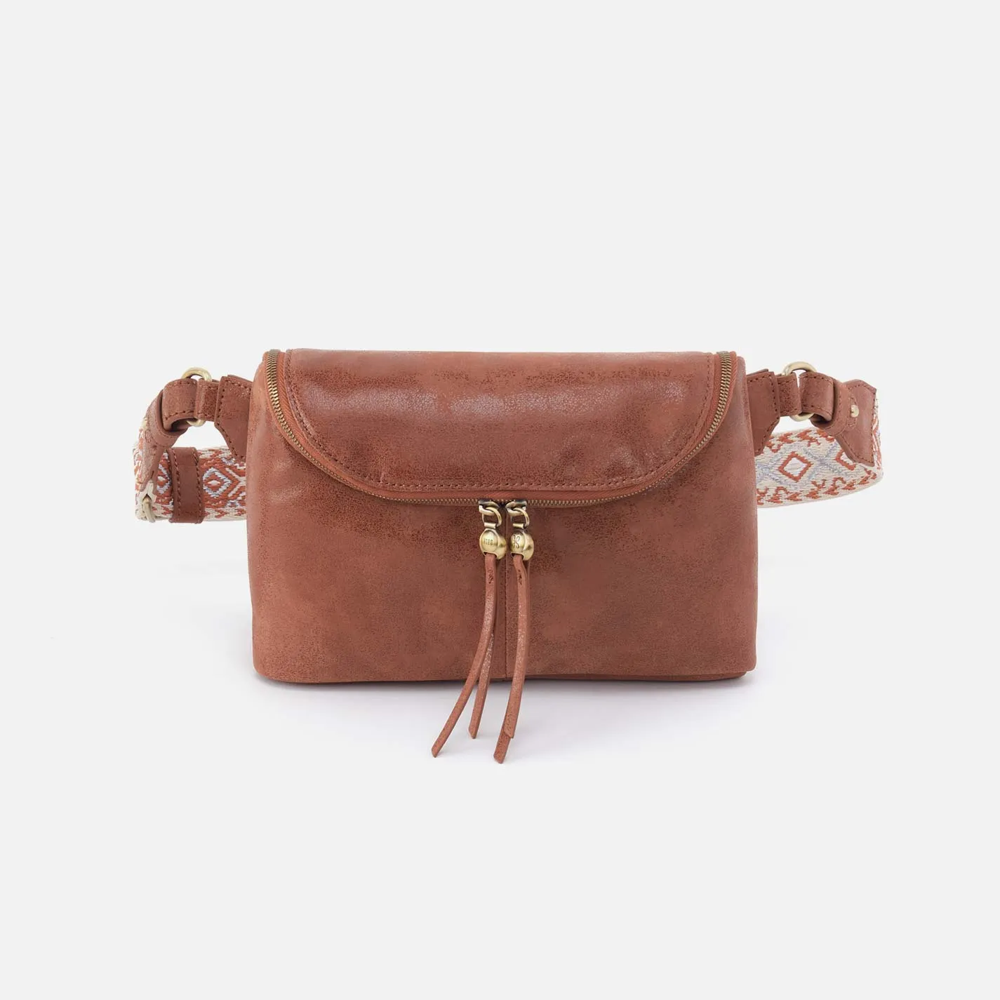 Fern Large Belt Bag in Buffed Leather - Burnished Saddle sold by HOBO