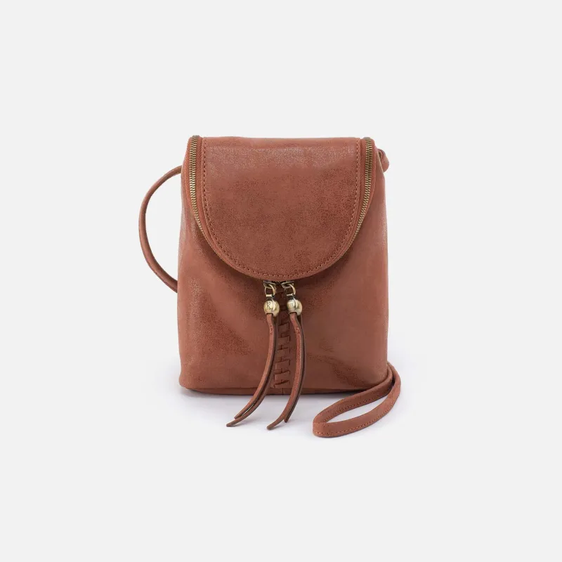 Fern Crossbody in Buffed Leather - Burnished Saddle sold by HOBO