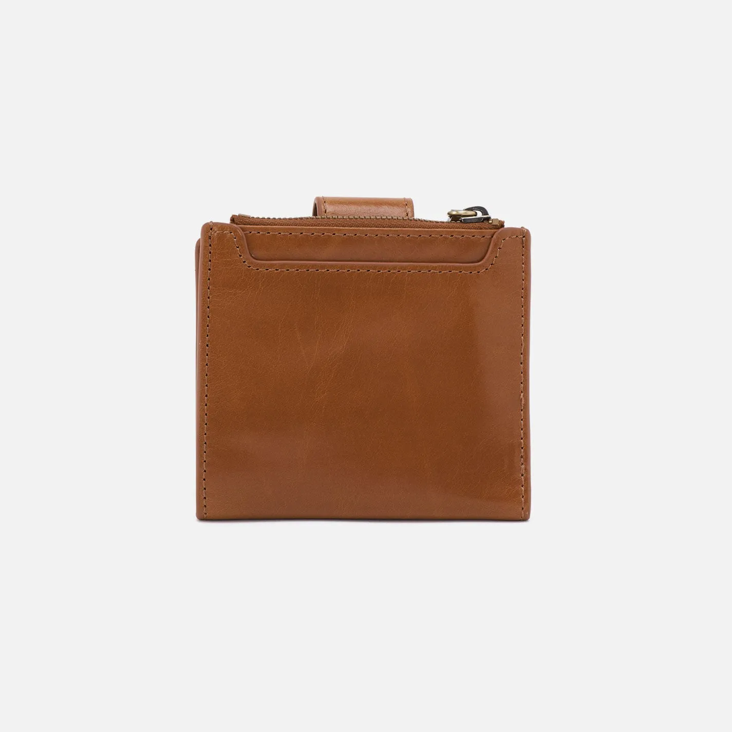 Dunn Mini Wallet In Polished Leather - Truffle sold by HOBO product image thumbnail 4