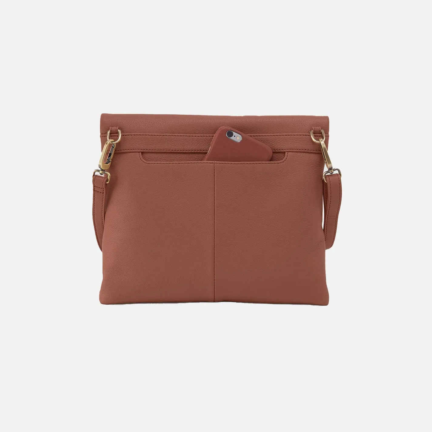 Draft Crossbody in Pebbled Leather - Bridle Brown sold by HOBO product image thumbnail 4