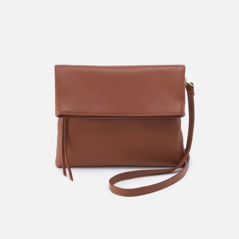 Draft Crossbody in Pebbled Leather - Bridle Brown sold by HOBO