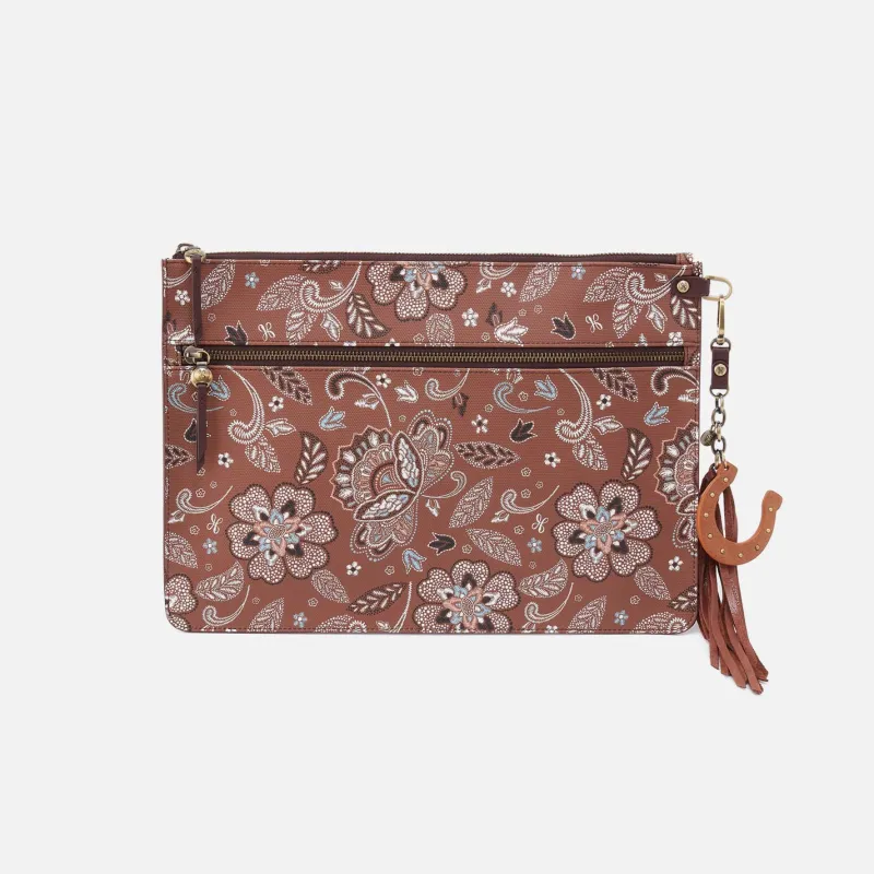 Digital Nomad Small Sleeve in Coated Canvas - Country Road Bloom Canvas sold by HOBO