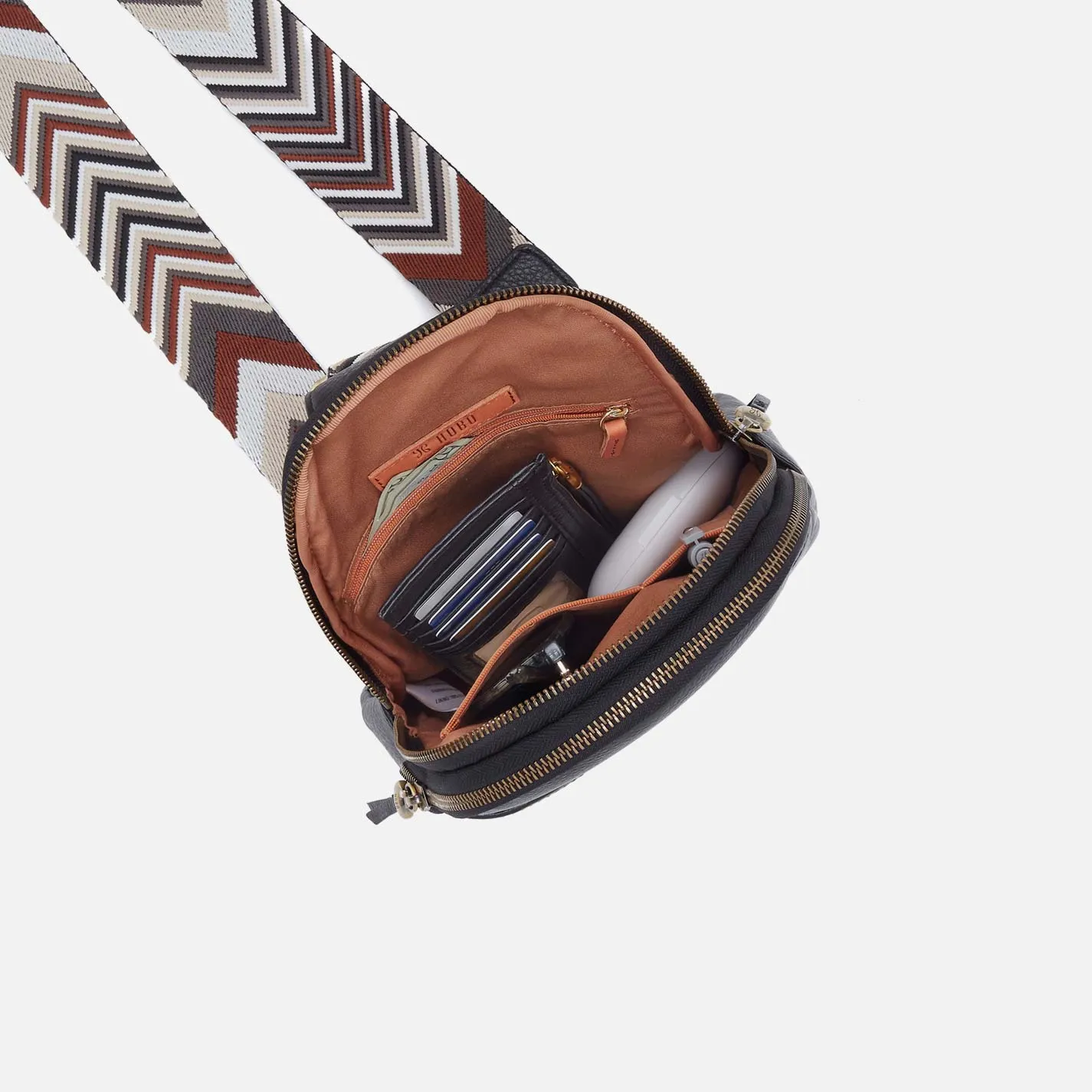 Cass Sling in Pebbled Leather - Black sold by HOBO product image thumbnail 3